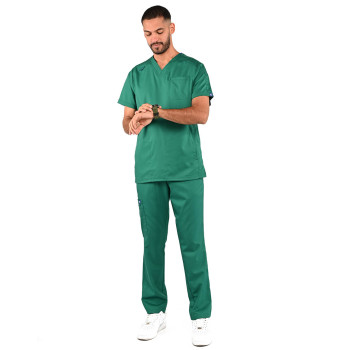 طقم سكرب رجالي ماركة ام او - أخضرغامق 