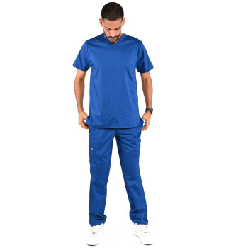 طقم سكرب رجالي ماركة ام او - أزرق جالكسي 