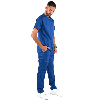 طقم سكرب رجالي ماركة ام او - أزرق جالكسي  طقم سكرب رجالي ماركة ام او - أزرق جالكسي