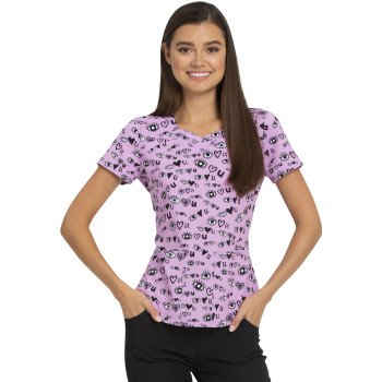 سكراب نسائي بلوزة مطبوعة من هارت سول 